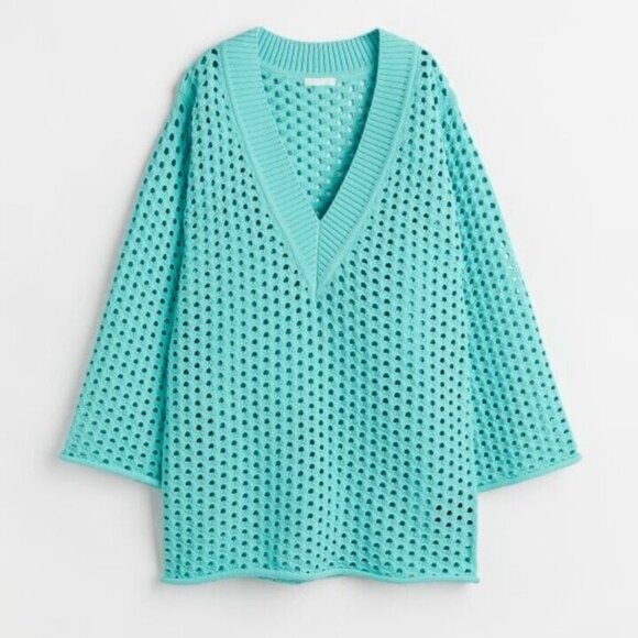 H&M Hole-knit Dress Size M - Picture 2 of 6